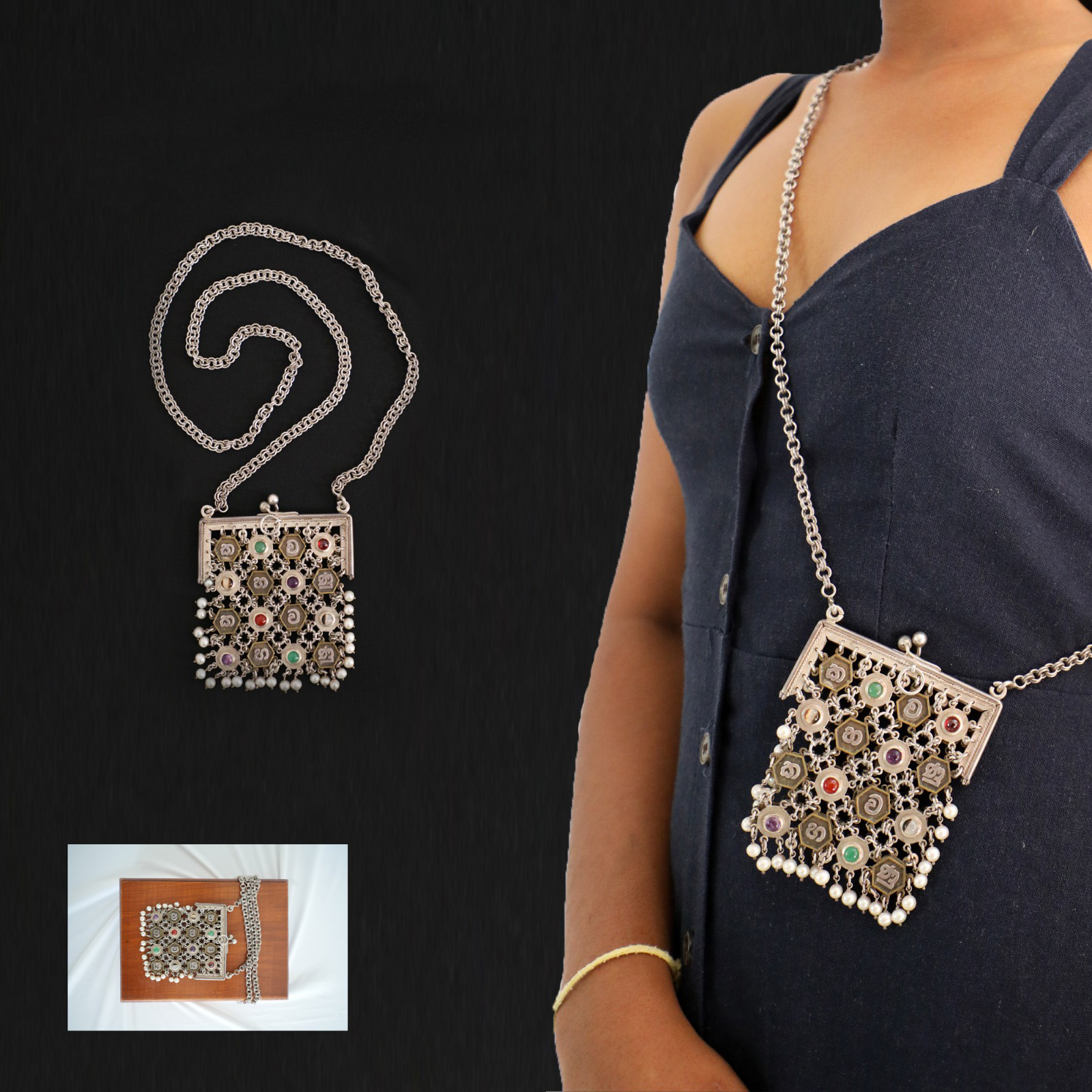 Two-In-One Kahawanu Necklace & Purse