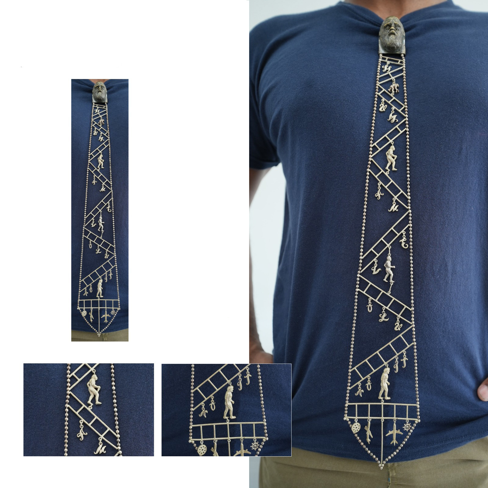 Darwin Evolution Metal Tie