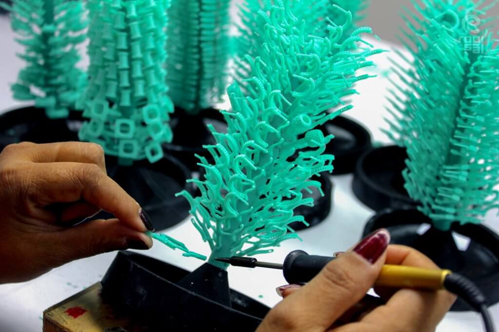 Wax Tree Building Process